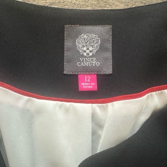 Vince Camuto Black White Colorblock Women’s tailored open jacket Blazer 12 - Picture 3 of 6